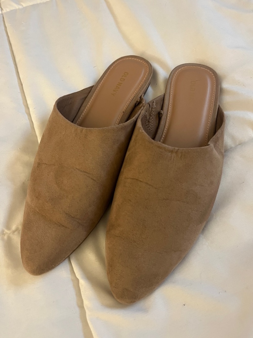 Women’s Old Navy Camel/Tan Pointed Toe Slip-On Mules  size 8